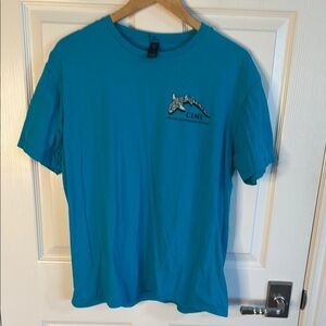 Blue Short Sleeve Tee with Graphic